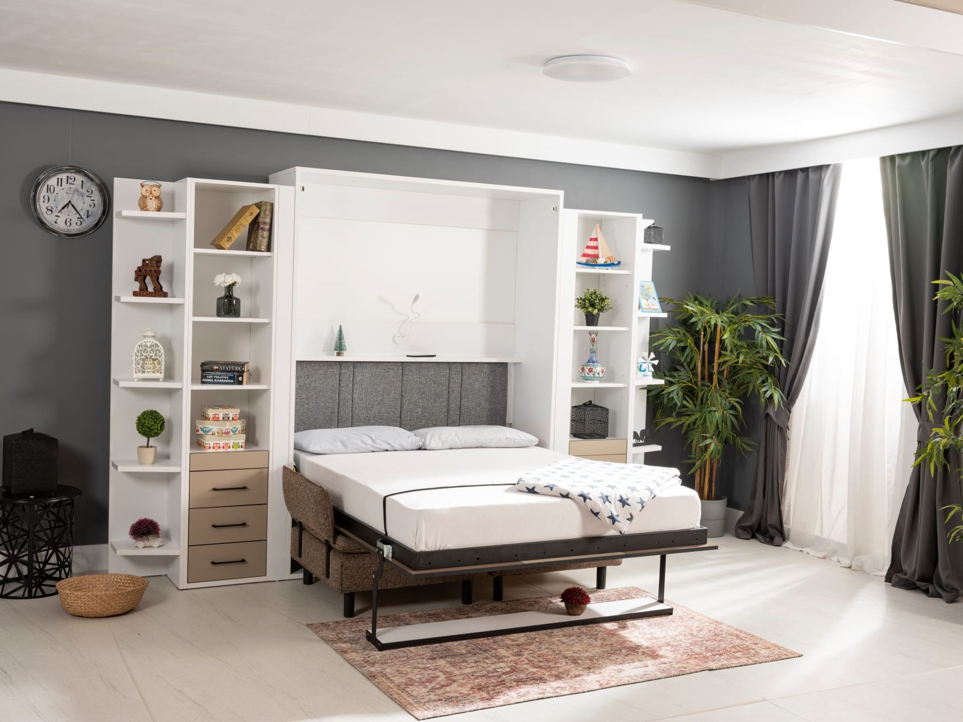 Lit Escamotable Vertical 140x190 2 places Smart